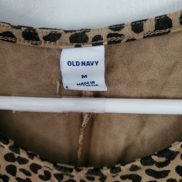 Old Navy Leopard Print Sleeveless Dress Women's Size Medium - Picture 2 of 4